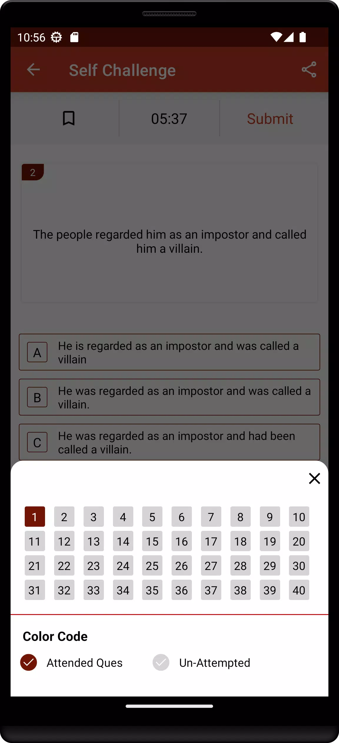 Active and Passive Voice Quiz Screenshots