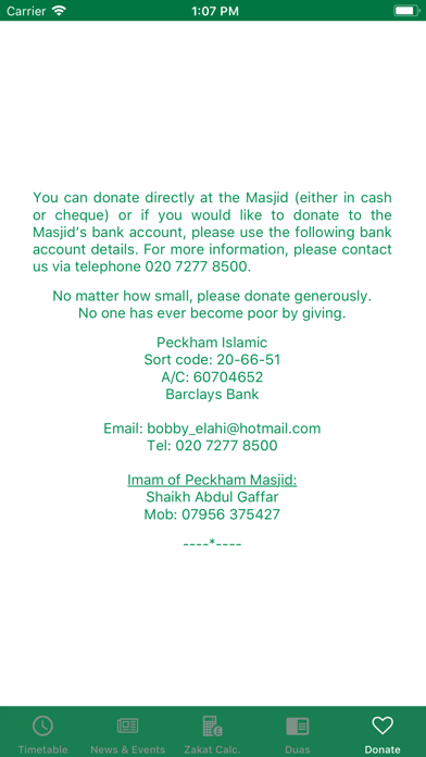 Peckham Islamic Centre Screenshots