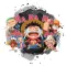 Animated 1 Peice Stickers