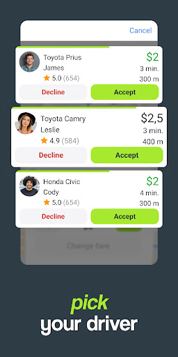 inDrive. Rides with fair fares Screenshots