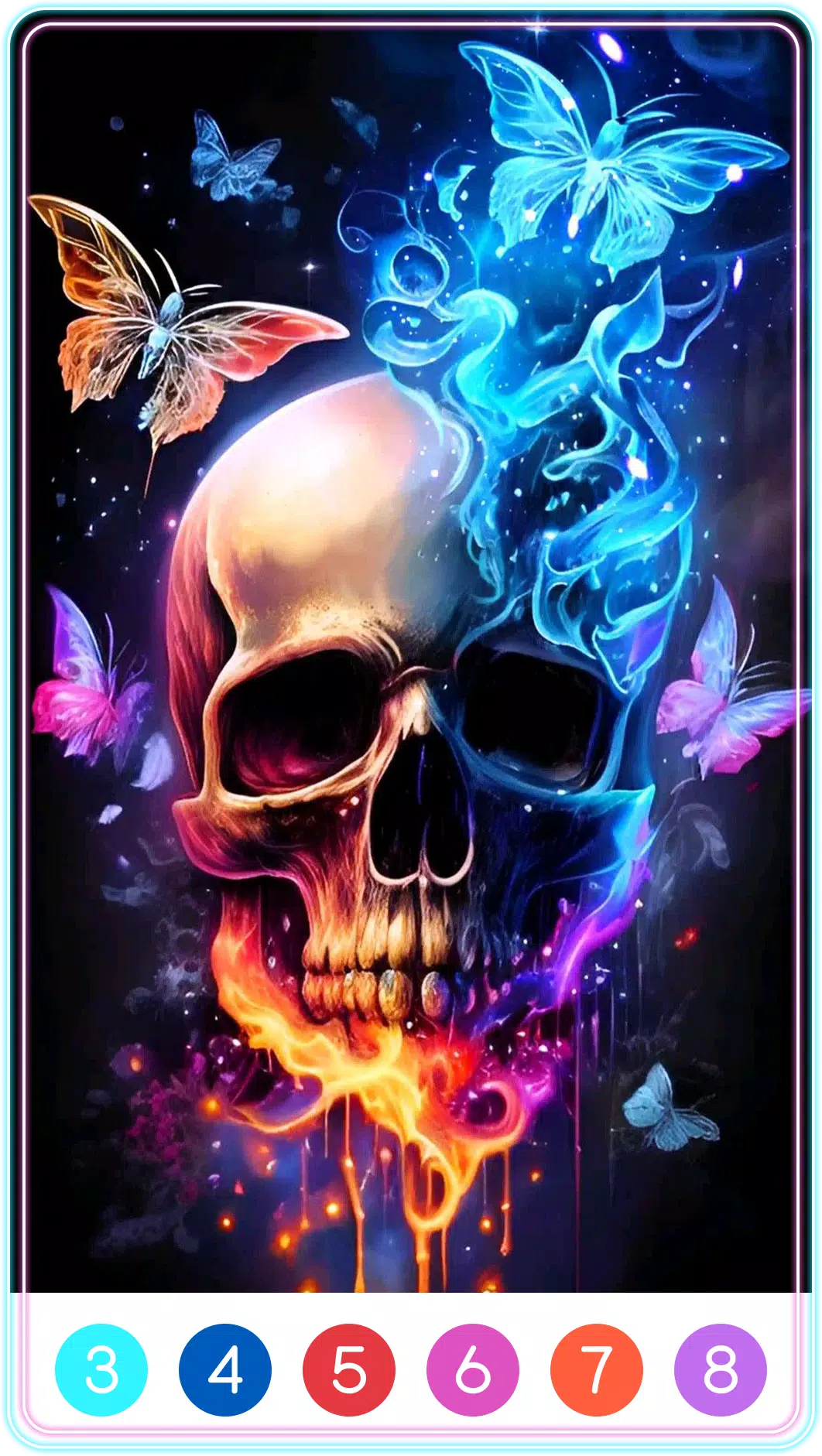Skull Coloring Book स्क्रीनशॉट