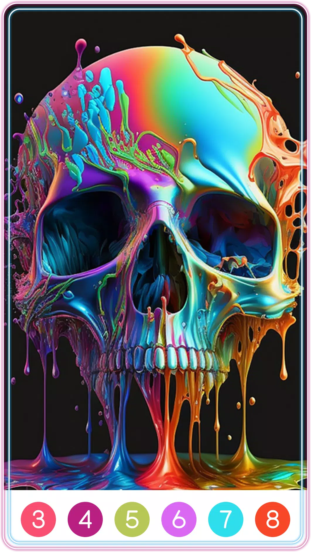 Skull Coloring Book स्क्रीनशॉट