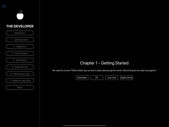 The Developer iPad Screenshots