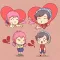 Cute Chibi Couple Stickers