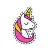 Handpatch Unicorn Stickers