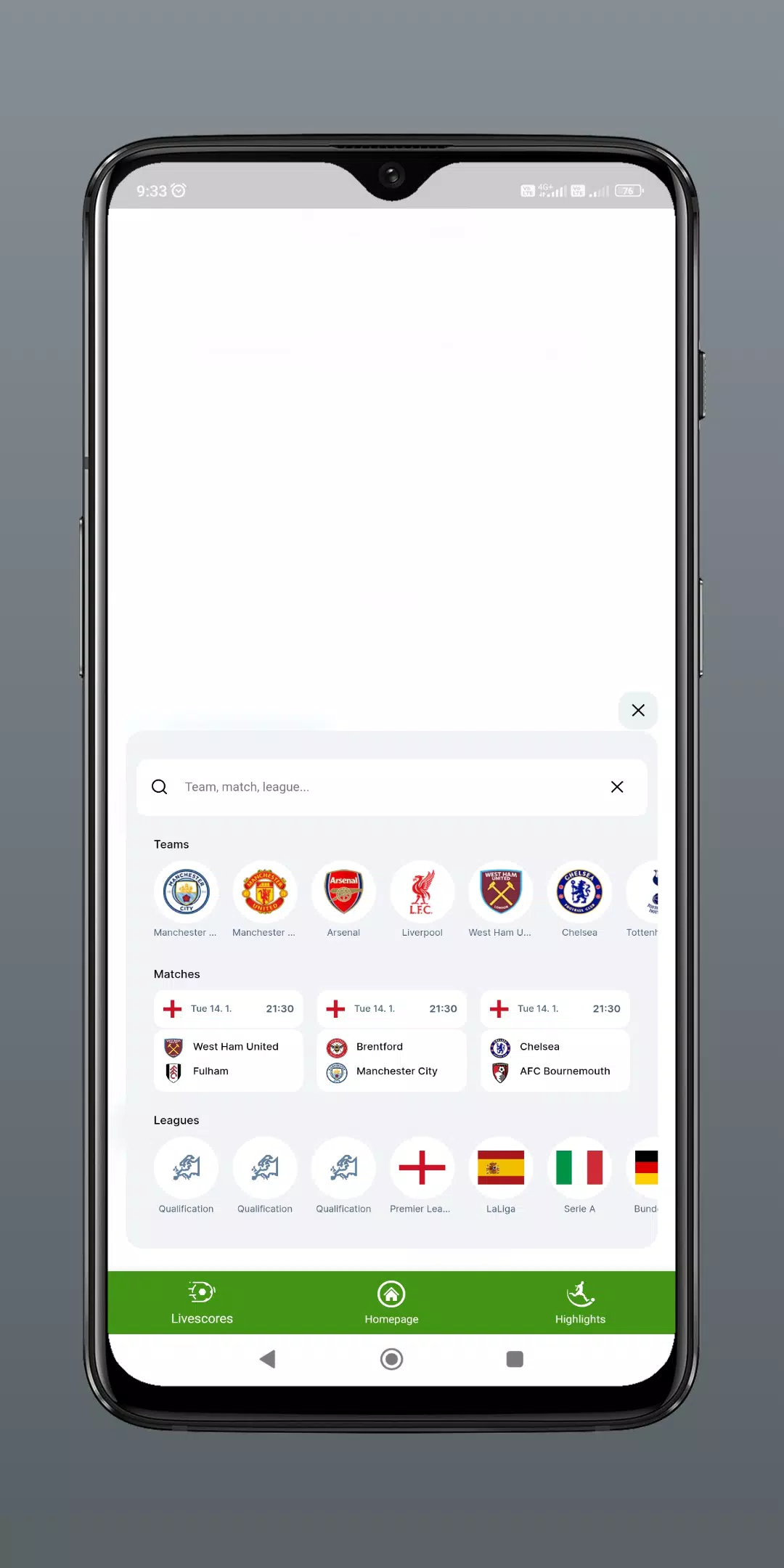 Soccer Live Score應用截圖