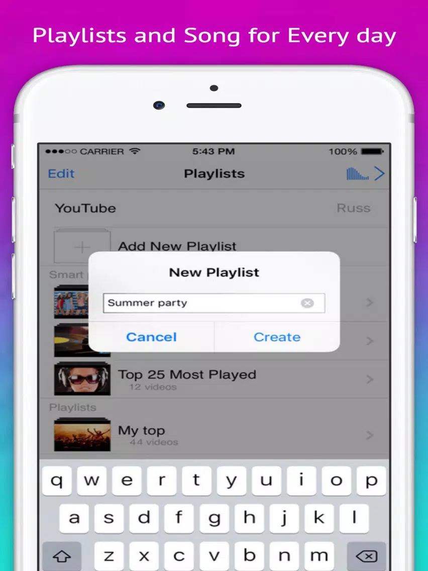Play Video - Music Tube Player iPad Screenshots