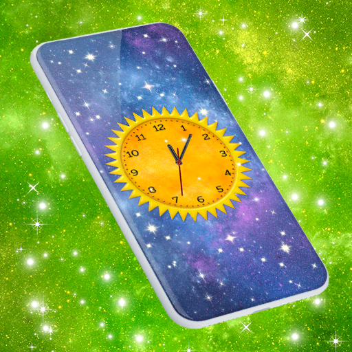 Space Clock Live Wallpaper