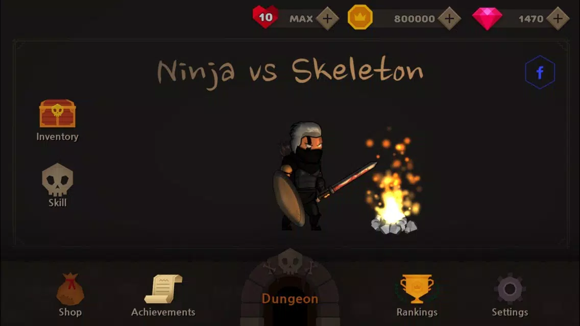 Ninja vs Skeleton سکرین شاٹس