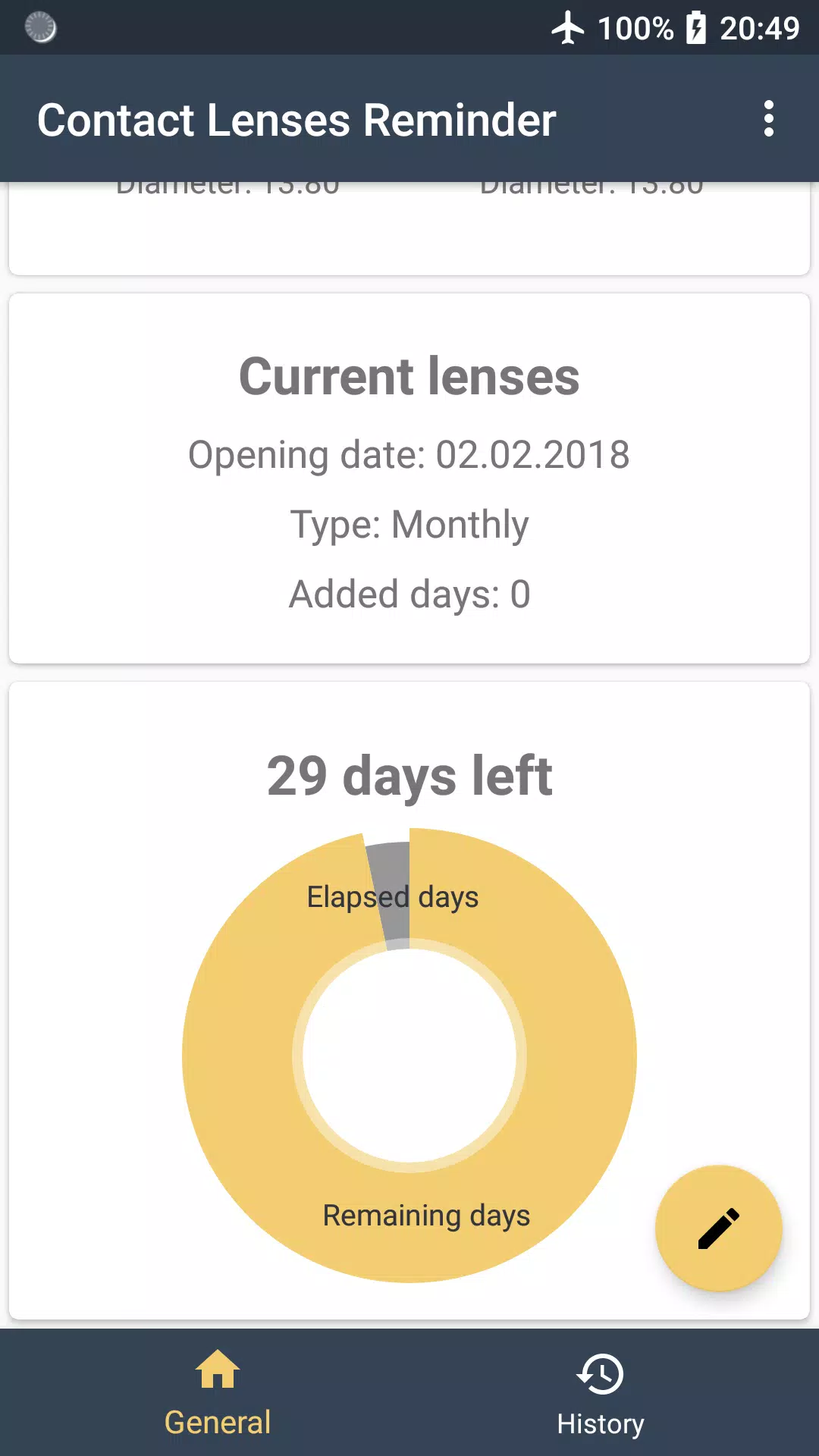 Contact Lenses Reminder应用截图