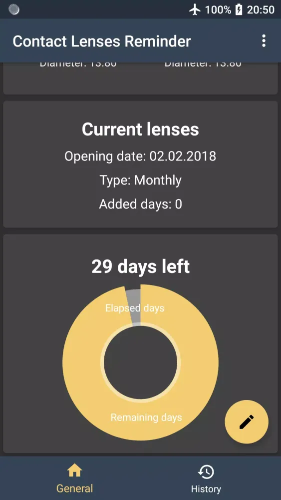 Contact Lenses Reminder Screenshots
