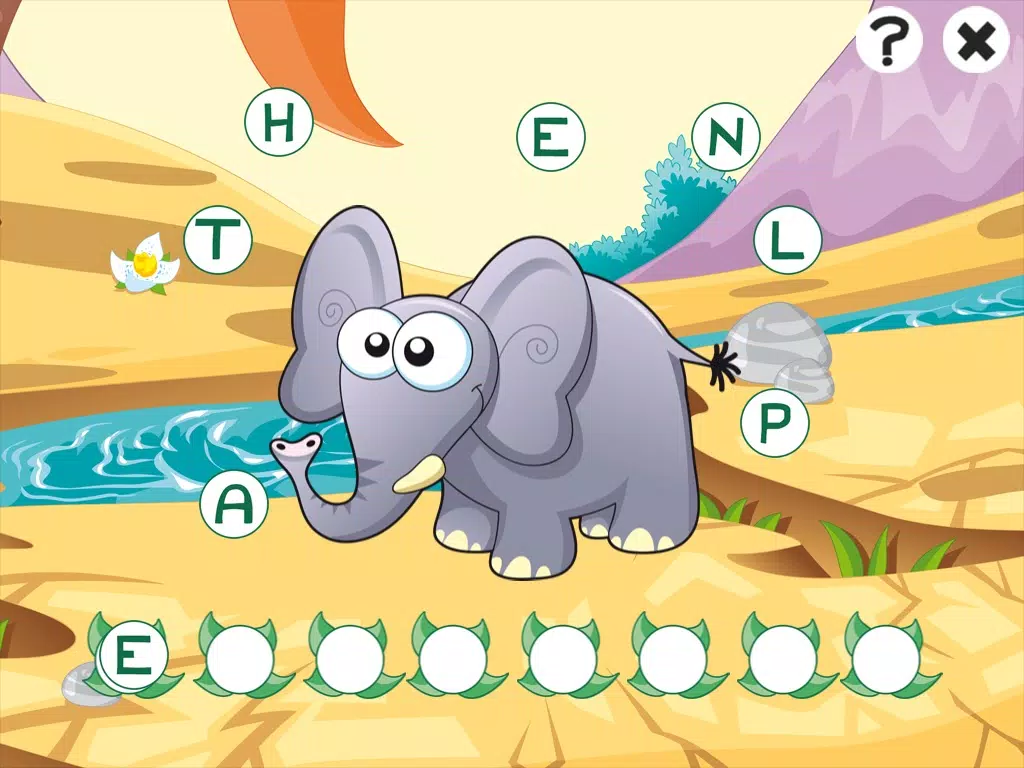 ABC savannah learning games for children: Word spelling with safari animals for kindergarten and pre-school iPad Screenshots