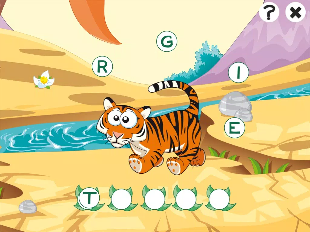 ABC savannah learning games for children: Word spelling with safari animals for kindergarten and pre-school iPad Screenshots