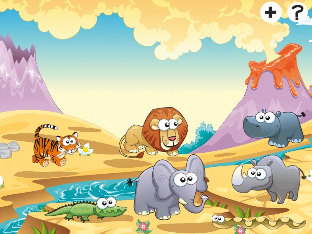 ABC savannah learning games for children: Word spelling with safari animals for kindergarten and pre-school iPad Screenshots