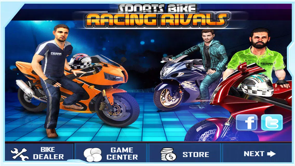 Capturas de tela do Sports Bike Racing Rivals