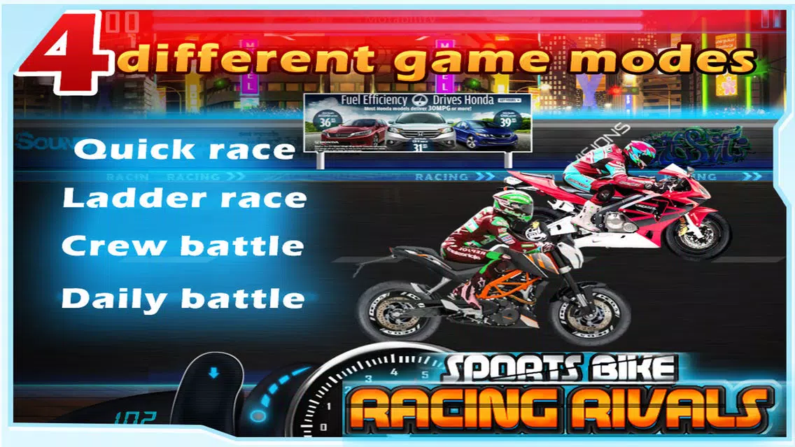Capturas de tela do Sports Bike Racing Rivals