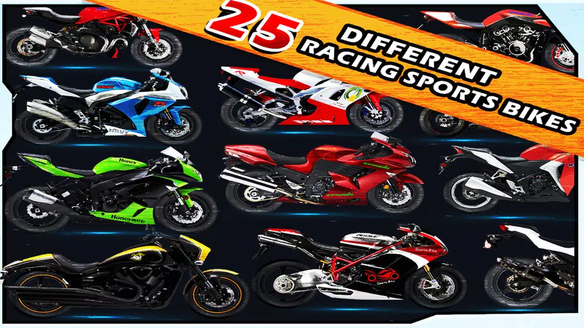 Capturas de tela do Sports Bike Racing Rivals