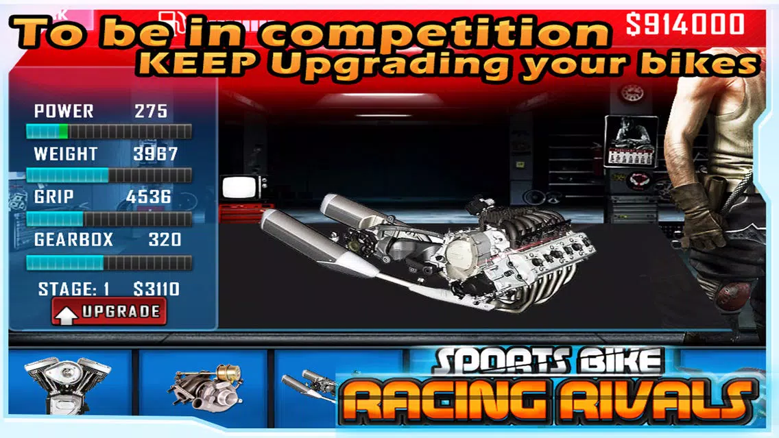 Capturas de tela do Sports Bike Racing Rivals