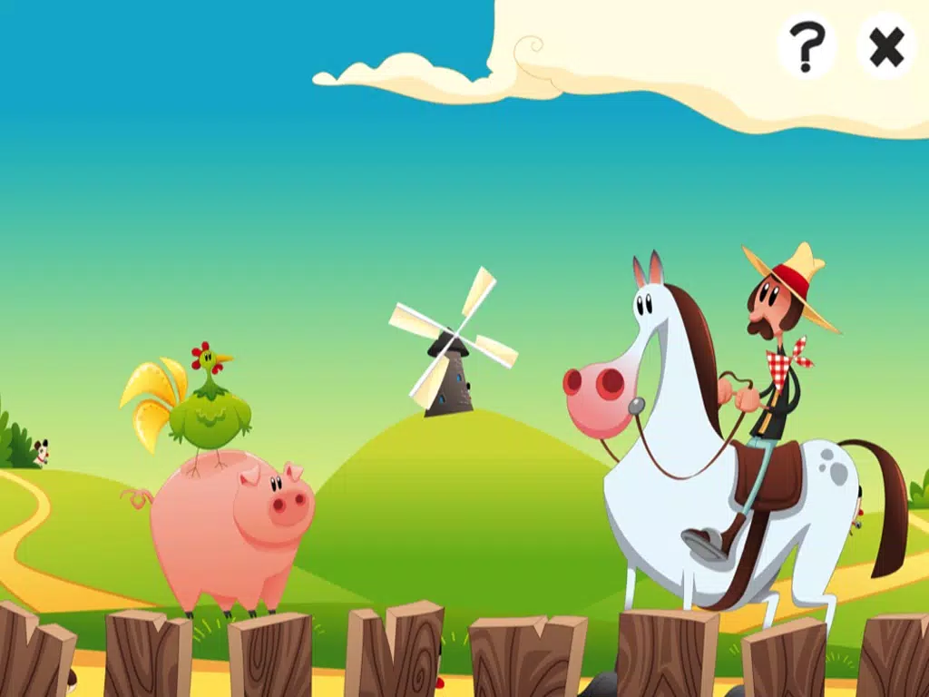 Animal Learning Game for Children: Learn and Play with Animals of the Countryside iPad Screenshots