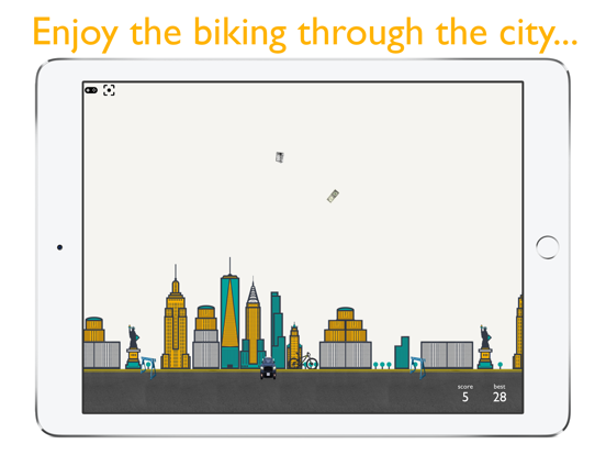 Tangkapan skrin NYC Bike Lines iPad 