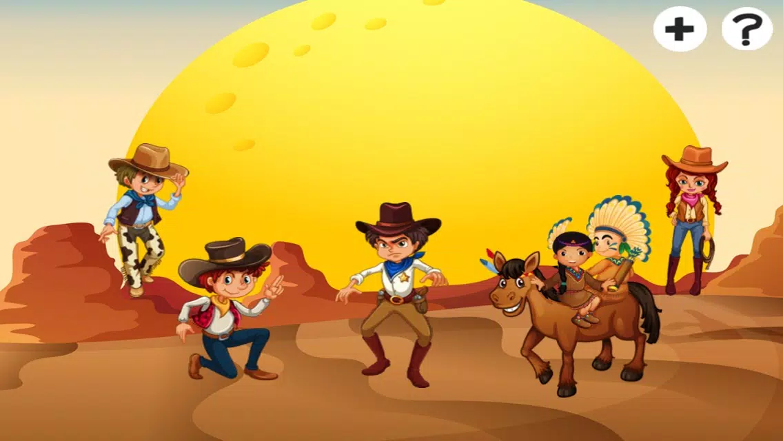 A Cowboys & Indians Learning Game for Children: Learn about the Wild West Screenshots
