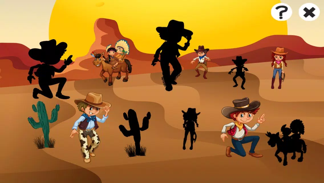 A Cowboys & Indians Learning Game for Children: Learn about the Wild West Screenshots
