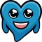 Blue Hearts stickers