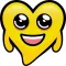 Yellow Hearts stickers