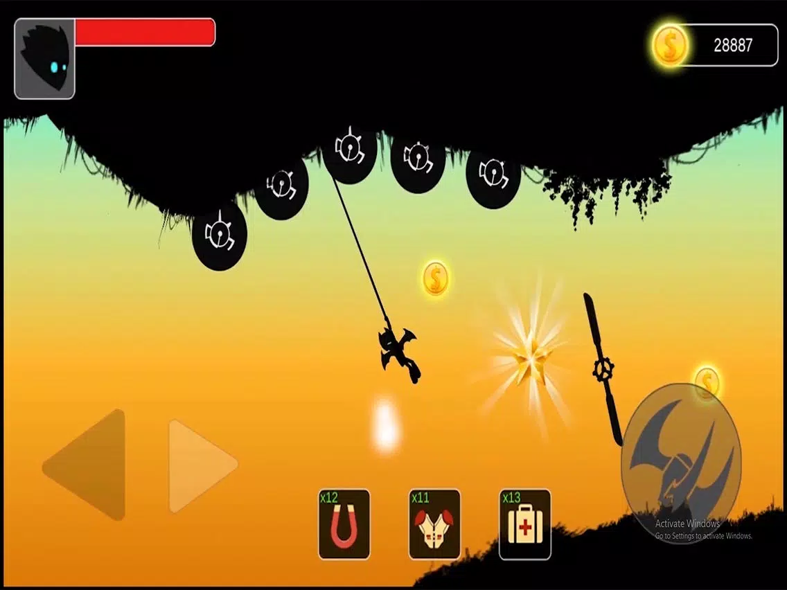 Stickman swing : Rope Swing iPad Screenshots