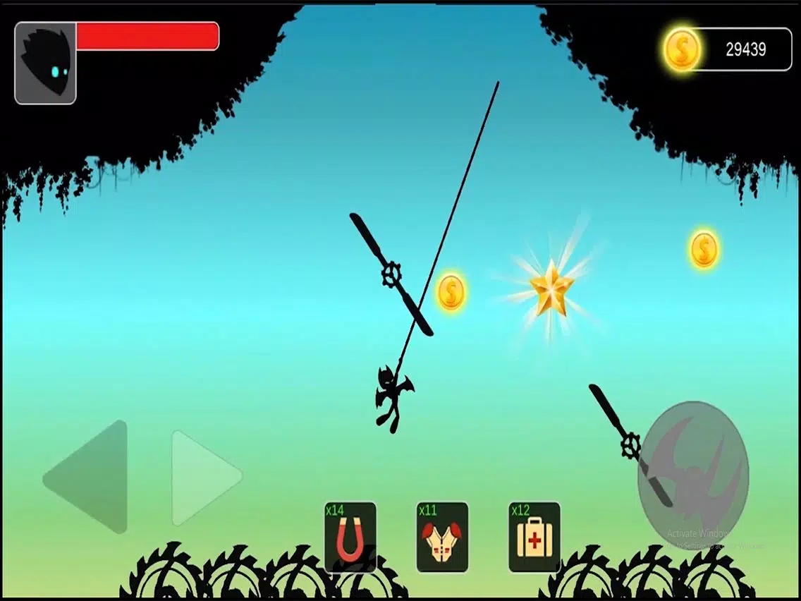 Stickman swing : Rope Swing iPad Screenshots