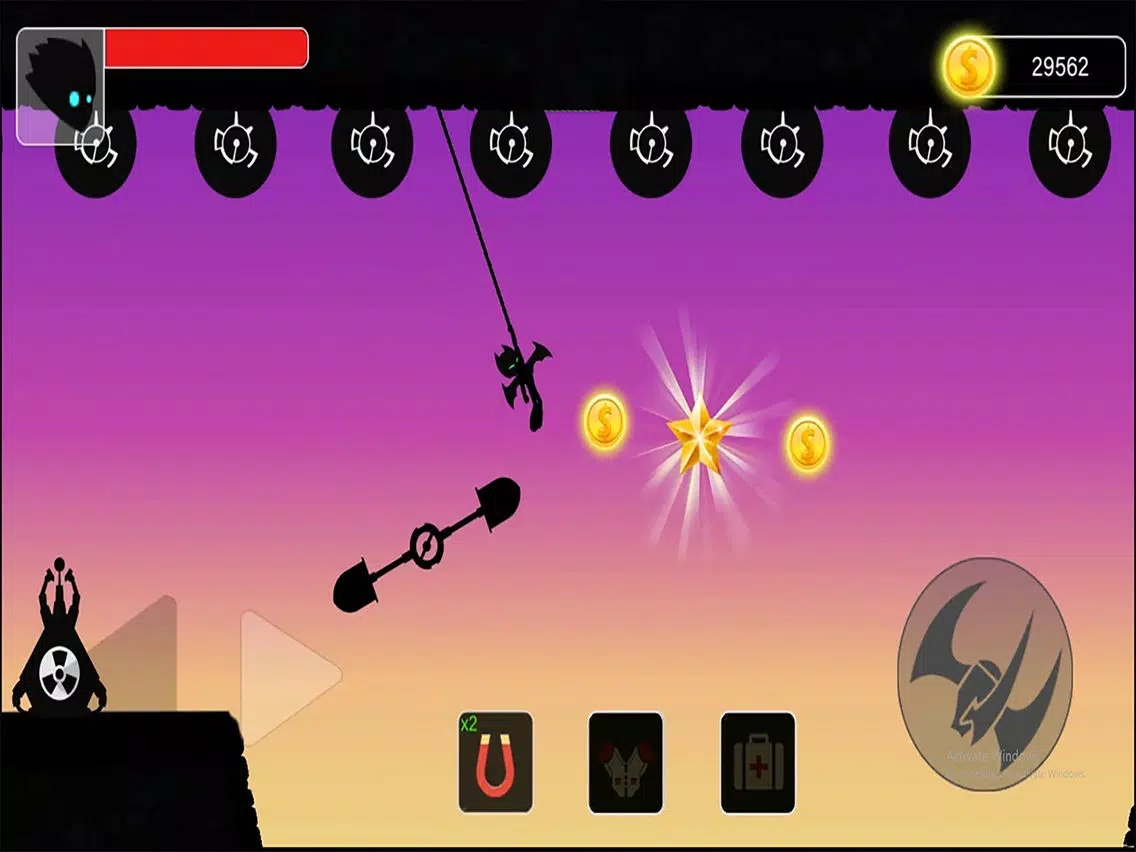 Stickman swing : Rope Swing iPad Screenshots