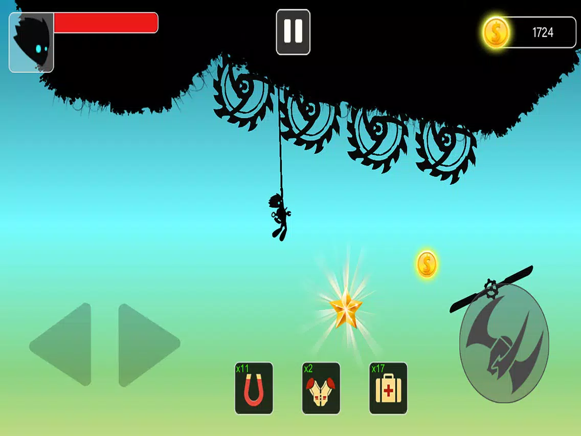 Stickman swing : Rope Swing iPad Screenshots