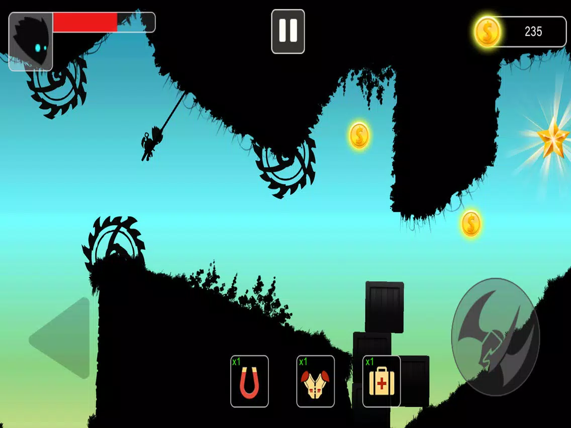 Stickman swing : Rope Swing iPad Screenshots