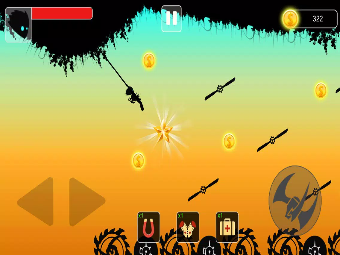 Stickman swing : Rope Swing iPad Screenshots