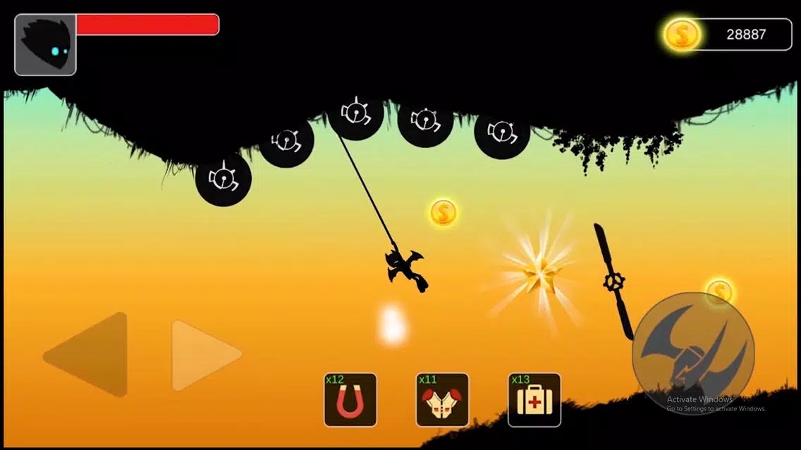 Stickman swing : Rope Swing Screenshots