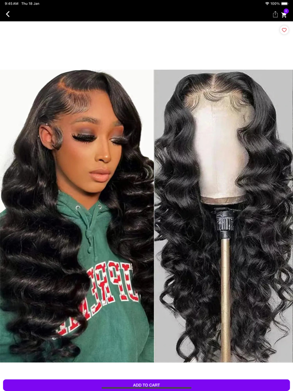 تصاویر Glueless Wigs iPad