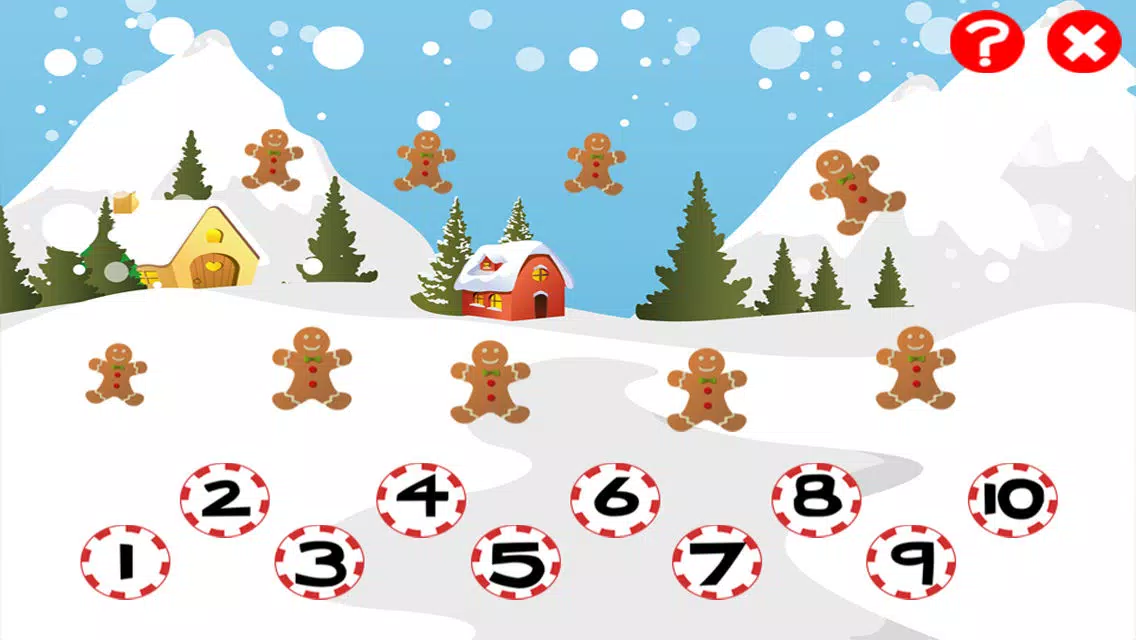 Christmas counting game for children: Learn to count the numbers 1-10 with Santa for Christmas Screenshots