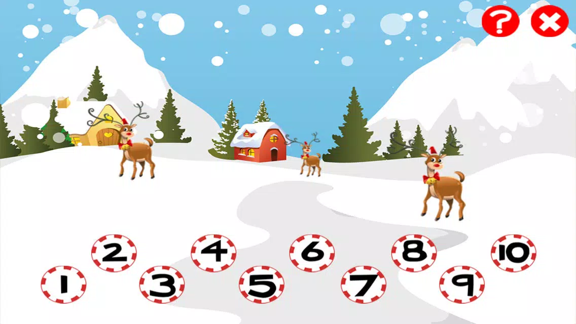 Christmas counting game for children: Learn to count the numbers 1-10 with Santa for Christmas Screenshots