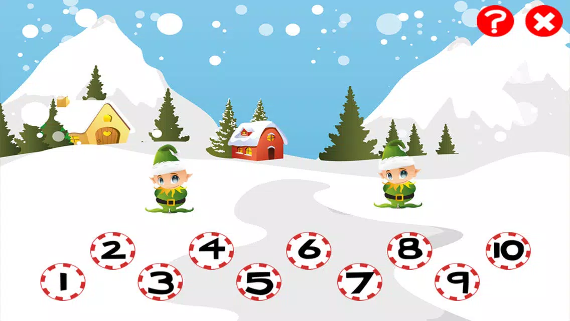 Christmas counting game for children: Learn to count the numbers 1-10 with Santa for Christmas Screenshots