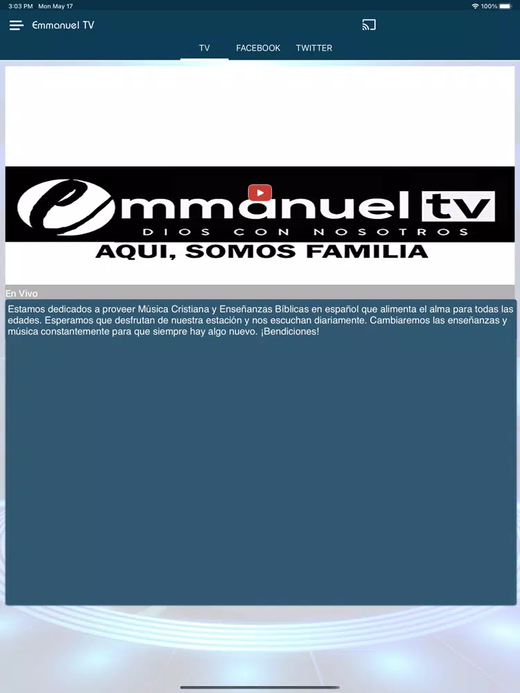 Emmanuel TV iPad Screenshots