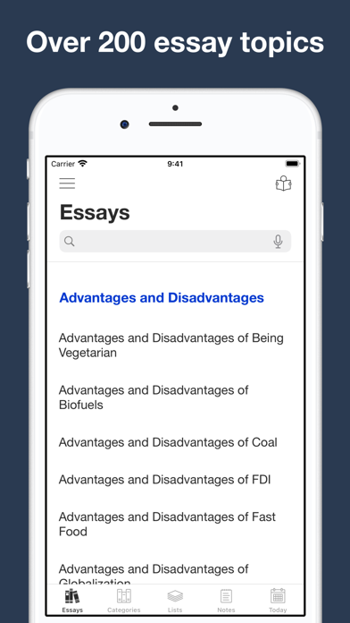 Essay writing materials Screenshots