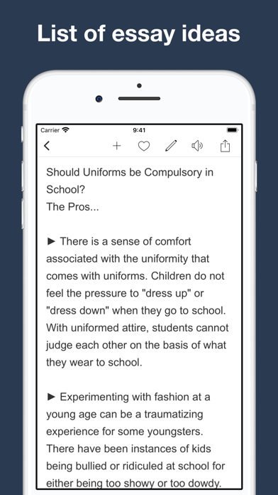 Essay writing materials Screenshots