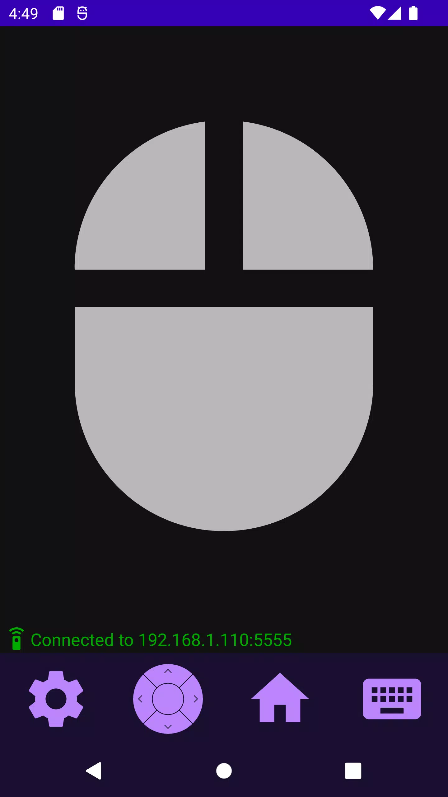 Android TV ADB Mouse Keyboard Screenshots