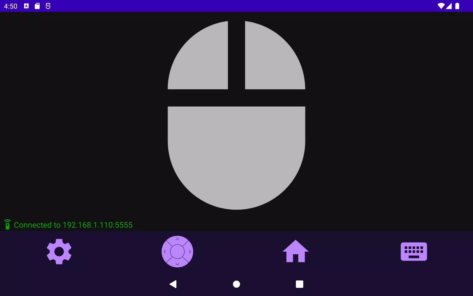 Android TV ADB Mouse Keyboard Screenshots