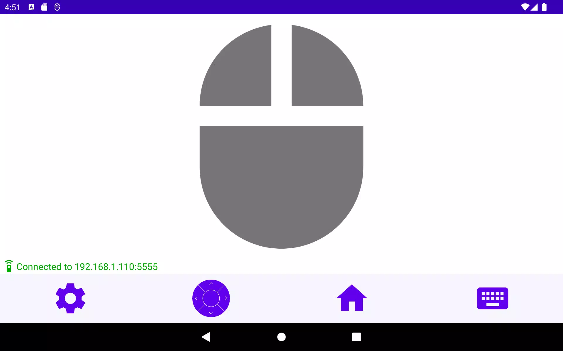 Android TV ADB Mouse Keyboard Screenshots