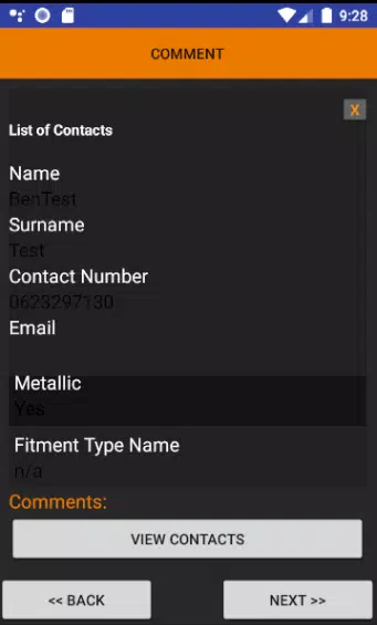 WebIQ - Fitment Manager Screenshots