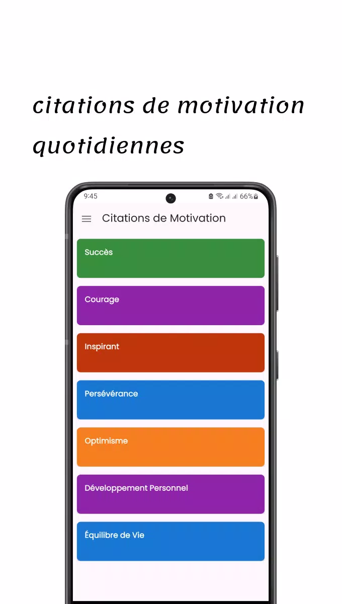 Citations de Motivation Screenshots