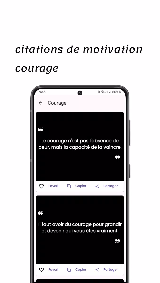 Citations de Motivation Screenshots