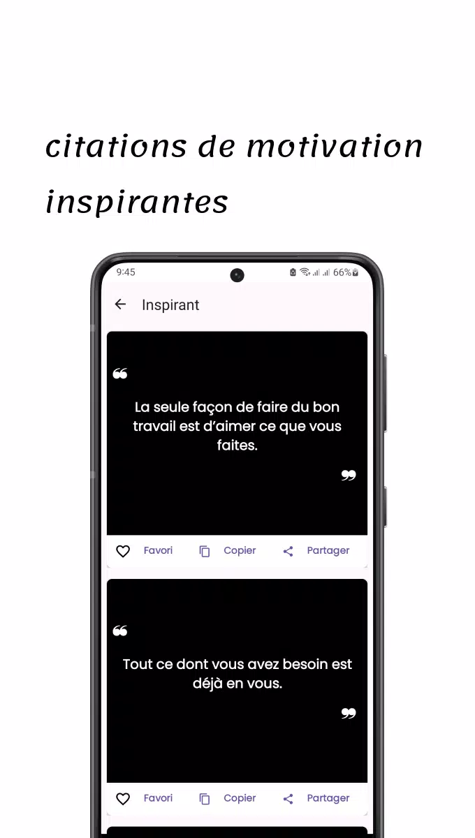 Citations de Motivation Screenshots
