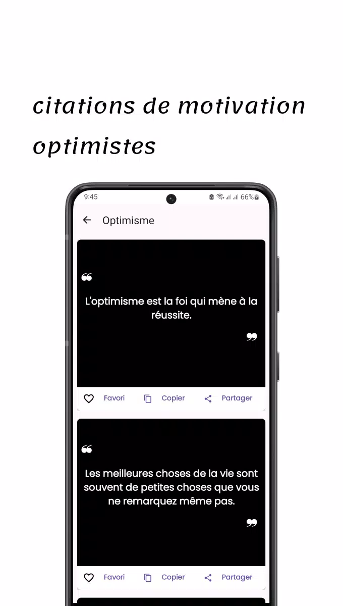 Citations de Motivation Screenshots